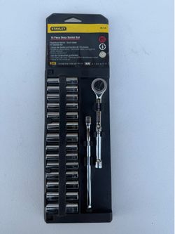 Stanley 16-Piece 1/4-inch Drive Deep Socket Set
