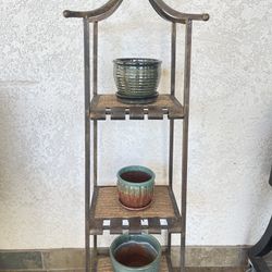 Plant Stand And Pots