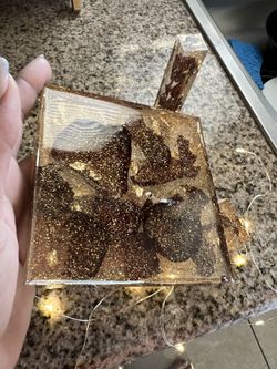 Epoxy Handmade NICE GLITTER WITH ROSE 🥀 INSIDE 😍