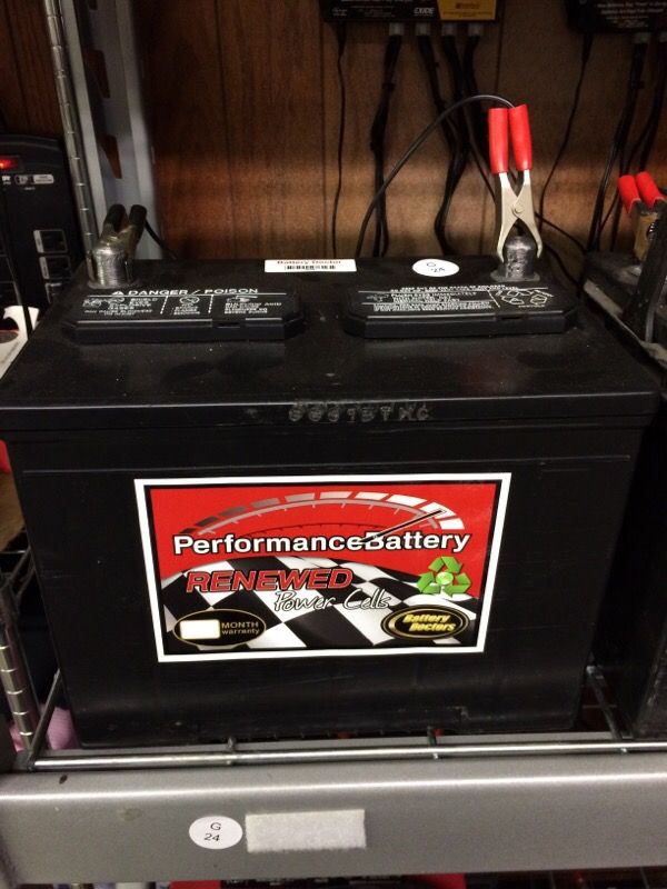 Refurbished car batteries
