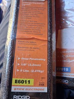 RIDGID E6011 Stick Welding Electrodes 5 lbs