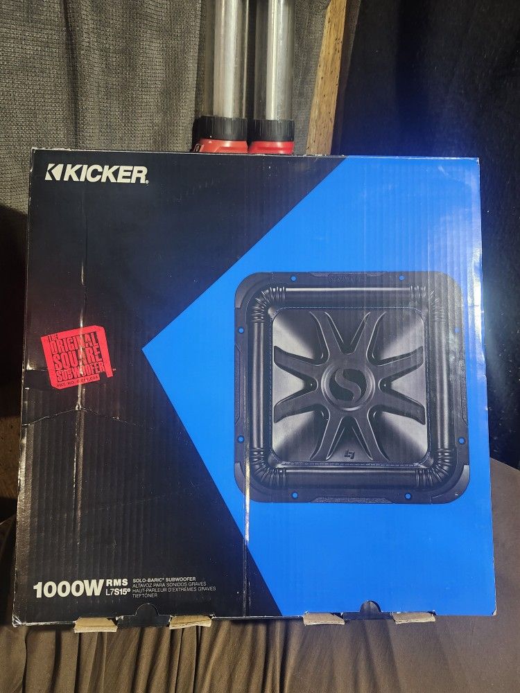 Kicker L7s 15 Blue Stitch Dual 4 Ohm 1000 Rms Subwoofer