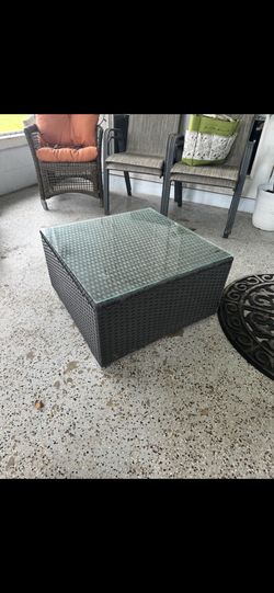 Outdoor Glass Table