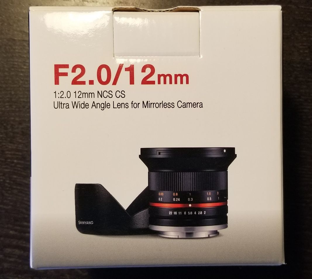 New Samyang 12mm F2.0 NCS CS Camera Lens