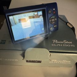 Canon PowerShot ELPH 150 IS Digital Camera (Blue)