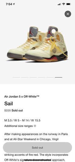 Jordan Off white 5