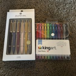 Ballpoint Pen 6 and Gal Pens 12