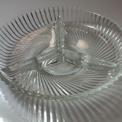 Vintage Divided Dish 3 Sections
