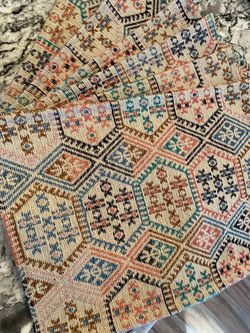 Six Boho Style Placemats