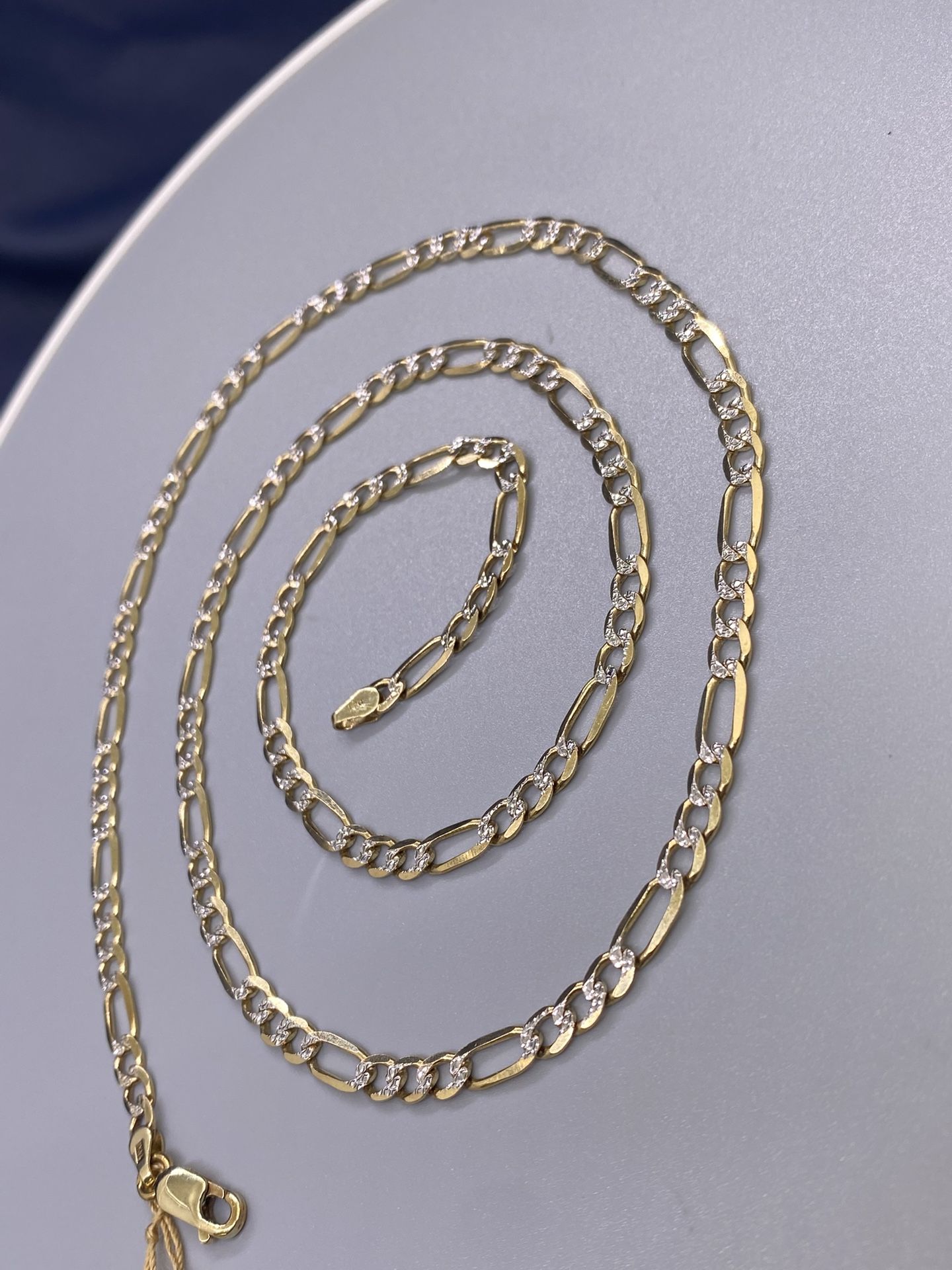 14K FIGARO CHAIN