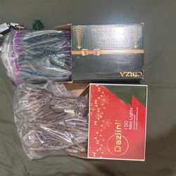 Christmas Lights (White), (Purple) 150 Count