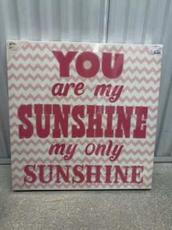 Colleen Karis Designs 'You Are My Sunshine' Canvas Wall Art Factory Sealed 24 inches