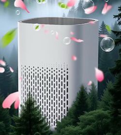 White Cylindrical Air Purifier