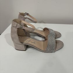 size 7 tan macy sparkly heels