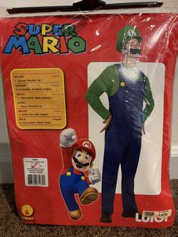 Halloween Costume – Super Mario Bros. Luigi (Teen) - LIKE NEW