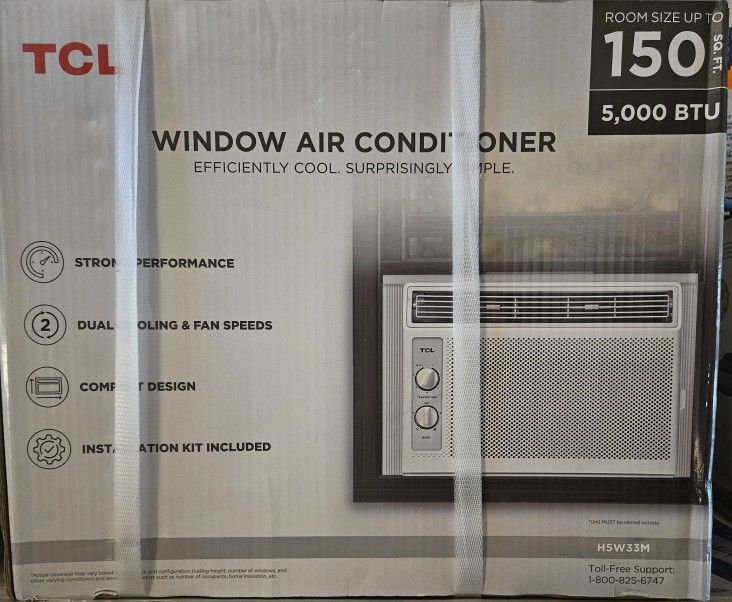 TCL 5,000 BTU Window AC, Mechanical