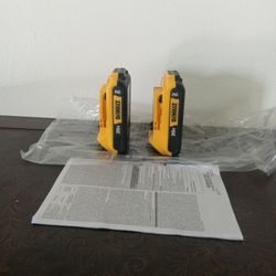 DeWalt 20v New Batteries.  2.0 AH.  X2