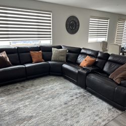 Zero Gravity Leather Sectional 