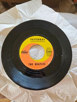 Over 150 45s Including rare 1st pressing of Beatles "Yesterday"