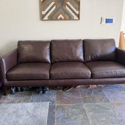 Leather Couch For Sale - Brown