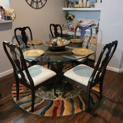 Breakfast table six chairs