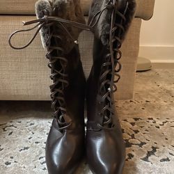 Leather Boots Size 6