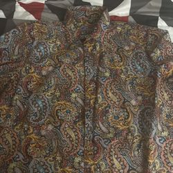 MultiColor Paisley Collared Shirt