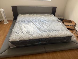 NEW MATTRESS KING SIZE PLUSH WITH BOX SPRING