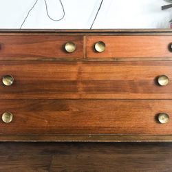 Vintage Dresser 1940s Brass Knobs