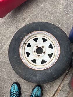 Trailer tire and rim ST205/75R15