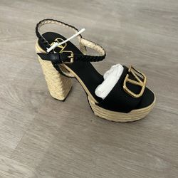 Black Valentino heel sandals