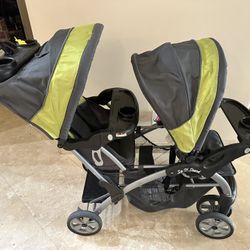 Baby trend sit and stand double deluxe tandem stroller