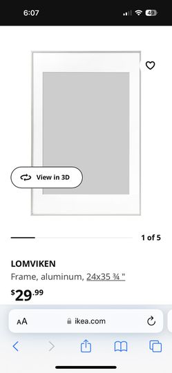 LOMVIKEN Frame, aluminum - IKEA