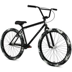 Elite BMX OUTLAW 26" Bike | Black with Gray Camo Tires