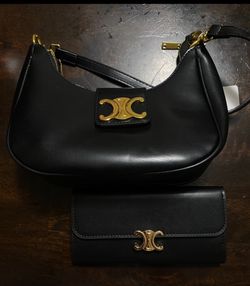 Black Purse And Wallet 