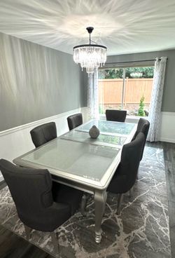 Dining Table Set - Silver