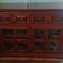 Wood Entertainment Center/Buffet Table