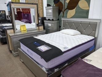 New special queen bed dresser mirror night stand chest 5pc special