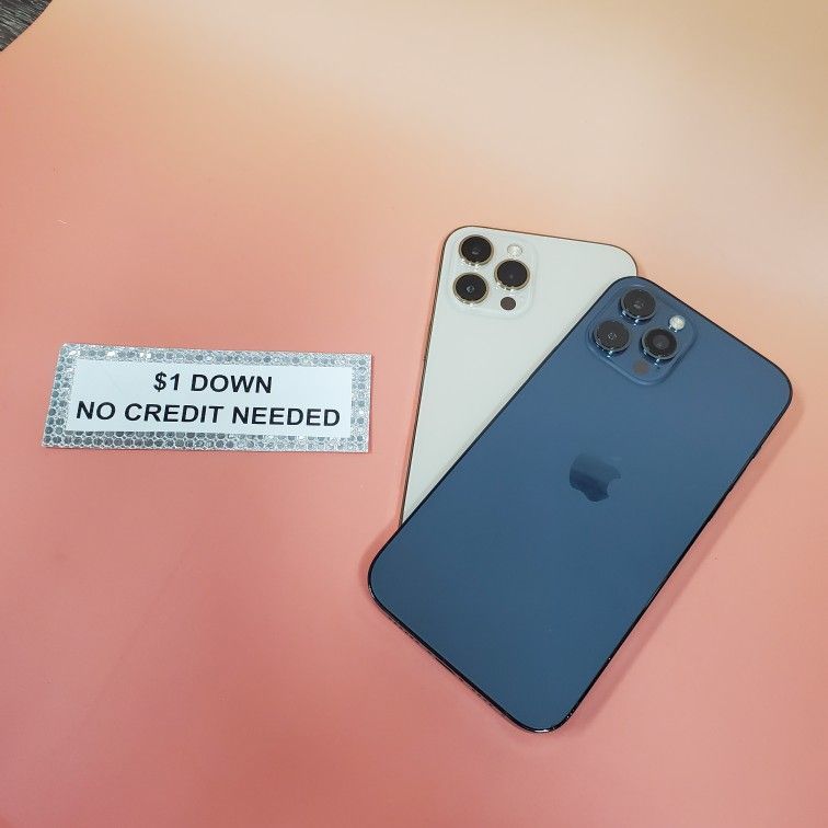 Apple IPhone 12 Pro Max 5G - Only $1 Today Pay The Rest Later!