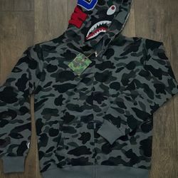 Bape CAMO Hoodie Grey XL