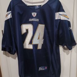 Reebok On Field San Diego Chargers Ryan Mathews #24 Jersey Size 56 (3XL)