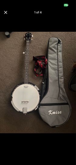 New Banjo w/ Case and Strap