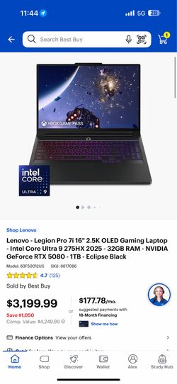 Lenovo Legion pro 7i