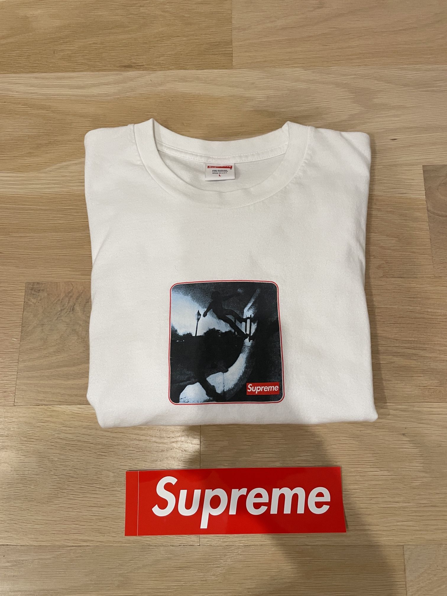 Supreme Shadow Tee White Large
