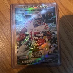 2016 Panini Prizm Draft Picks Ezekiel Elliot Rookie Card Camouflage 059/199