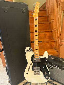 Squier Classic Vibe Thinline Telecaster (Mint) w/ Hardshell Case, Fender Amp