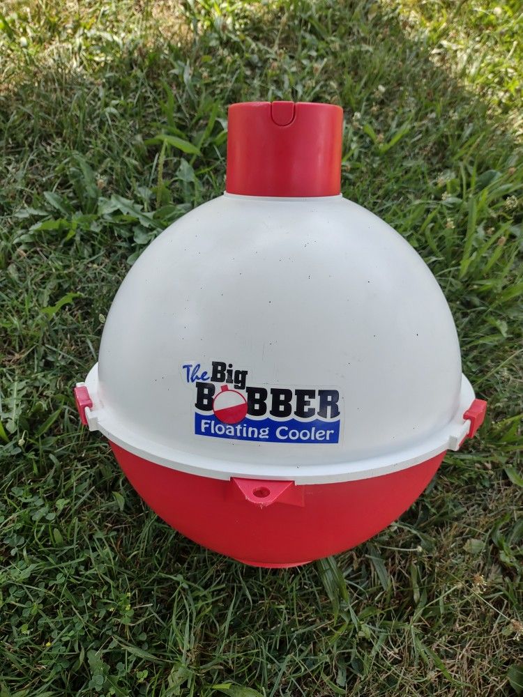 The Big Bobber Floating Cooler, Insulated to Keep up to 12 cans Cool All Day, Portable and Great for Fishing, Boating, and Pools.
