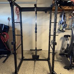 Squat Rack w/ Pulley System + Pull-Up Bar – Full Home Gym Setup