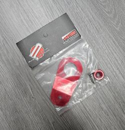 BRAND NEW PASSWORD JDM EK DC S2K RED CNC BILLET ALUMINUM RADIATOR STAY MOUNT BRACKET+WASHER KIT