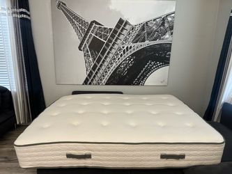 LIKE NEW! GREEN AVACADO QUEEN SIZE MATTRESS! DELIVERY AVAILABLE FOR &25